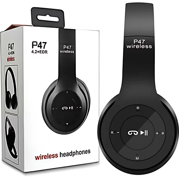 P47 Wireless Headphone with FM Radio