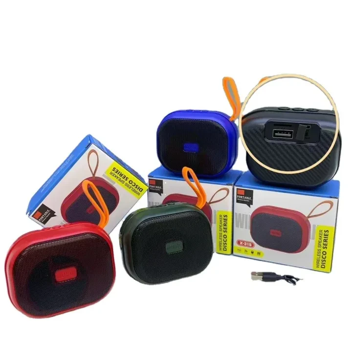 X-315 Portable Wireless Mini Speakers Sound Activated Louder with FM Radio and Support TF/USB Functions Loud bluetooth Speaker
