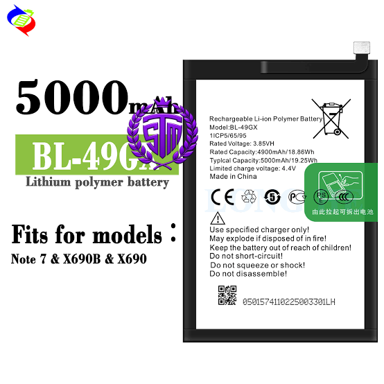 BL-49GX Battery | Infinix Smart 5 / Hot 10 Play / BL49GX Battery