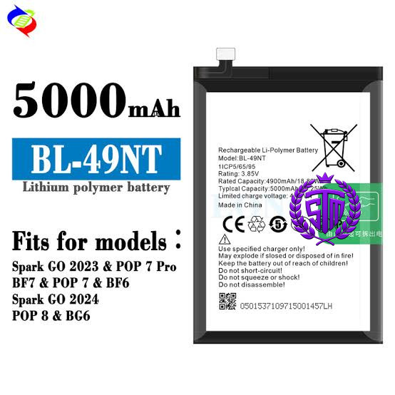 BL-49NT Battery | Infinix Hot 11 Play / Smart 6 / BL49NT Battery