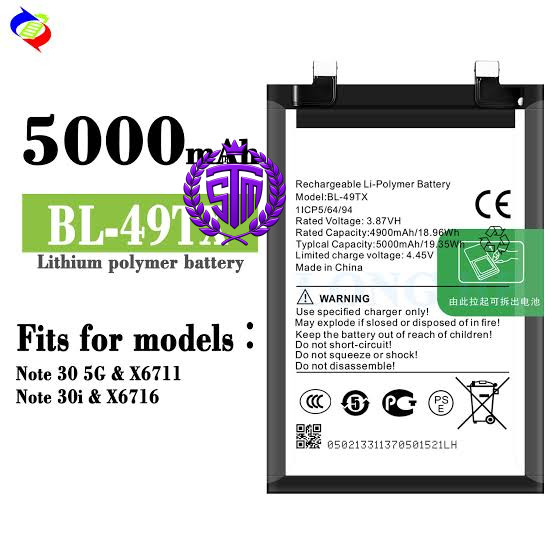 BL-49iX Battery | Infinix Note 8 / Note 8i /  BL49iX Battery