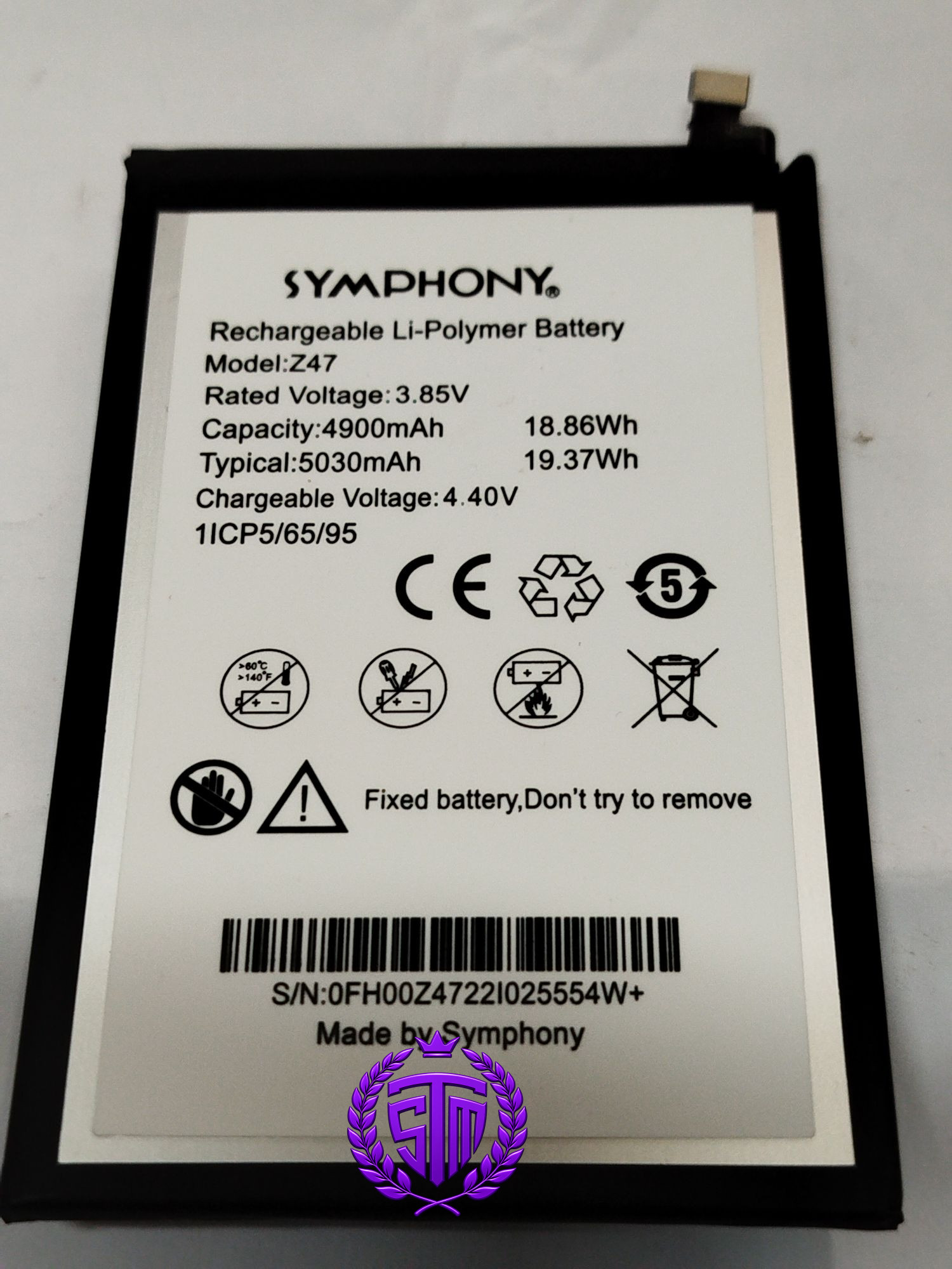 Z47 Battery | Symphony Z47