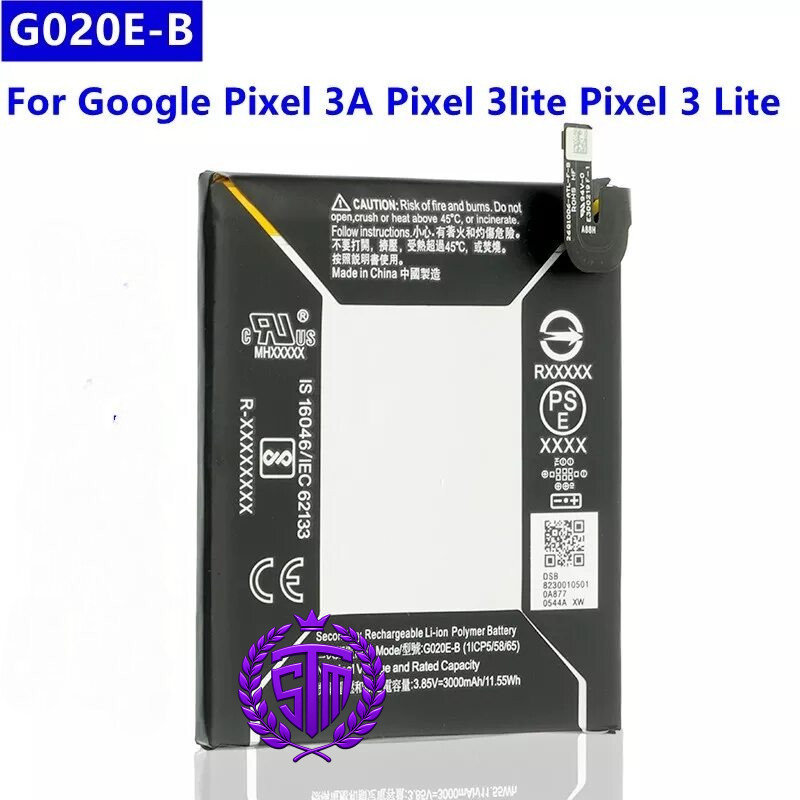 G020E-B Battery | Google Pixel 3a