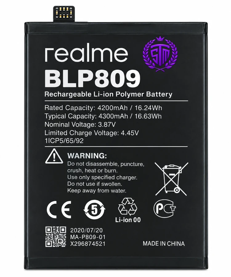 BLP809 (Pair) Realme BLP809 4300 mAh Mobile Battery for Realme Q2 Pro / BLP 809