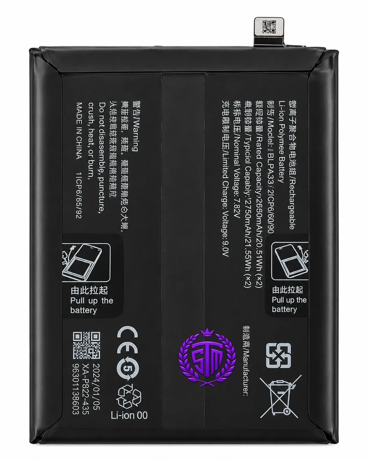 BLPA33 Battery / 2680mAh BLPA33 Battery Replacement For OnePlus Ace 3 / BLPA 33