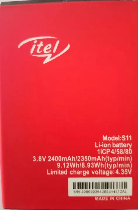 S11 , itel S11 battery , S 11