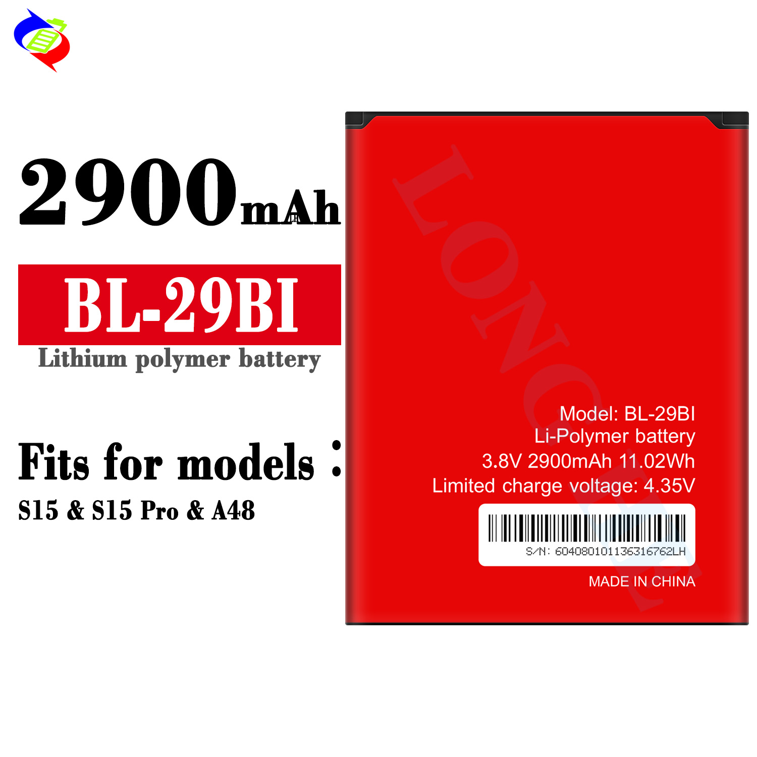 29BI , BL-29BI 2900mAh OEM Li-ion Mobile Phone Battery for Itel A55 S33 S15 Batteira , 29 BI