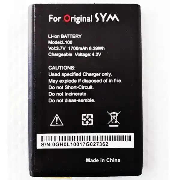 L100 , Battery For Symphony M90/L100 3.7V- 1800 mah