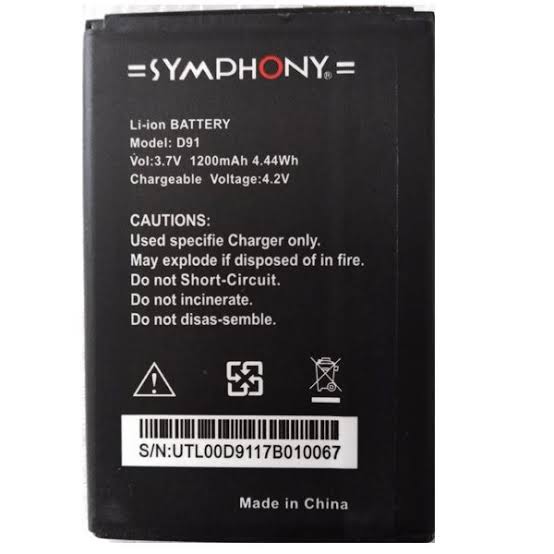 D91 , Symphony D 91 Mobile Battery