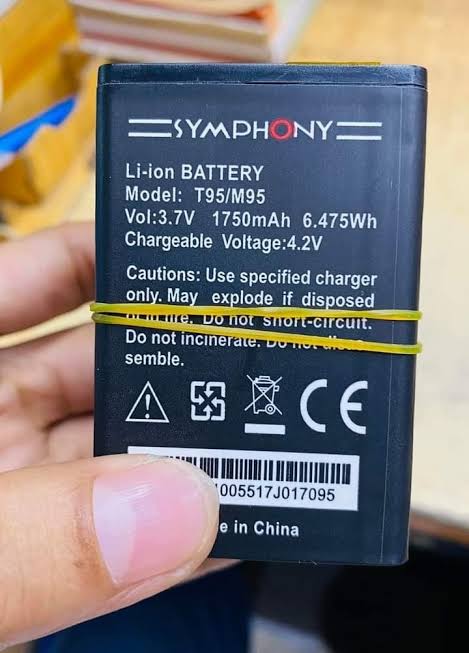 T95 , Mobile Battery For Symphony T 95 /M95 1750 mah