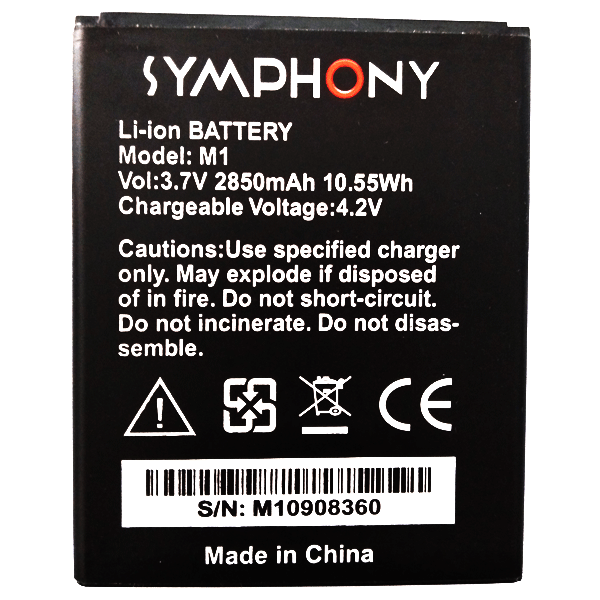 M1 , Mobile battery for Symphony M 1
